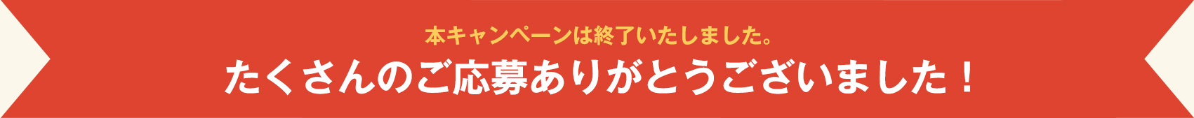 キャンペーンは終了しました。
