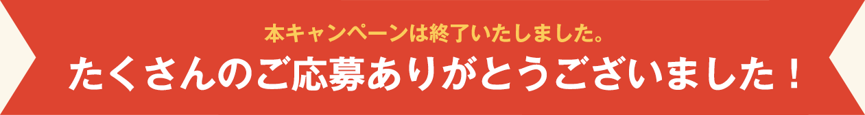 キャンペーンは終了しました。