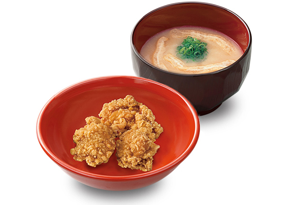 Fried Chicken and Miso Soup