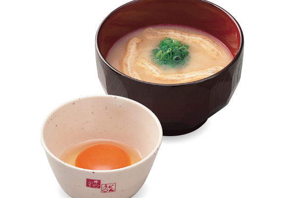 Raw Egg and Miso Soup