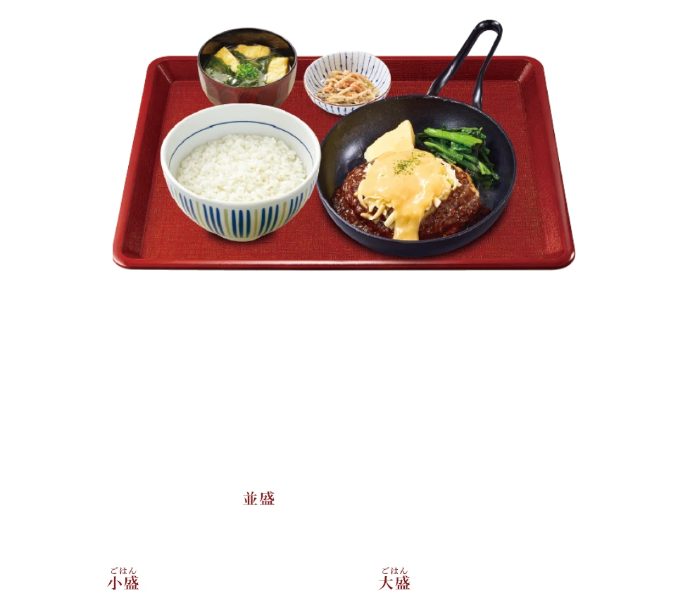 とろ～りチーズ和風デミハンバーグ定食