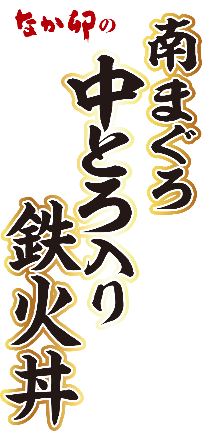 南まぐろ中とろ入り鉄火丼