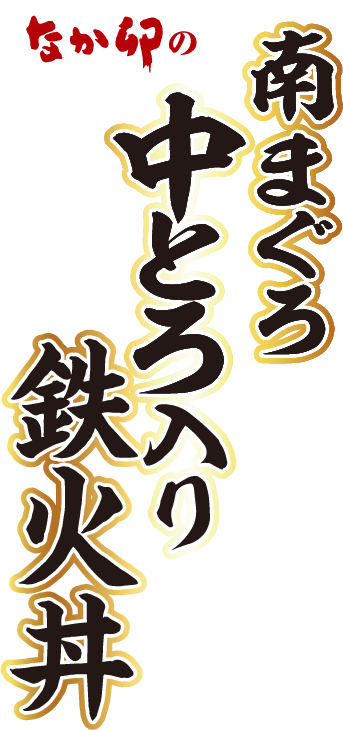 南まぐろ中とろ入り鉄火丼