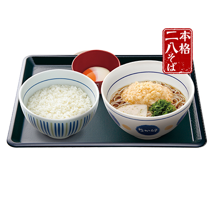 朝そば温たまセット