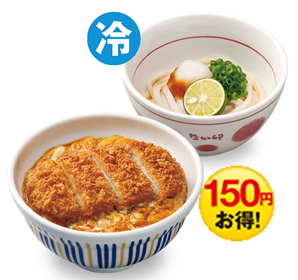 親子丼(並盛)&冷やし担々うどん(小)コンビ