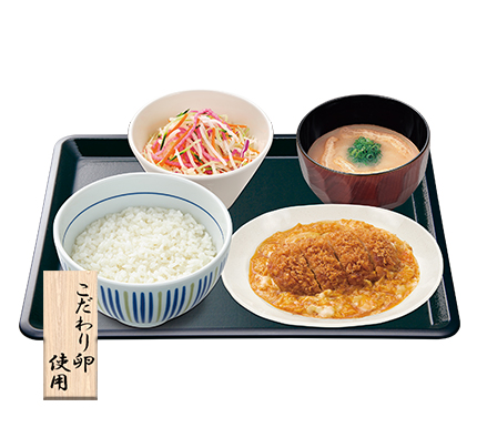カツとじ皿定食
